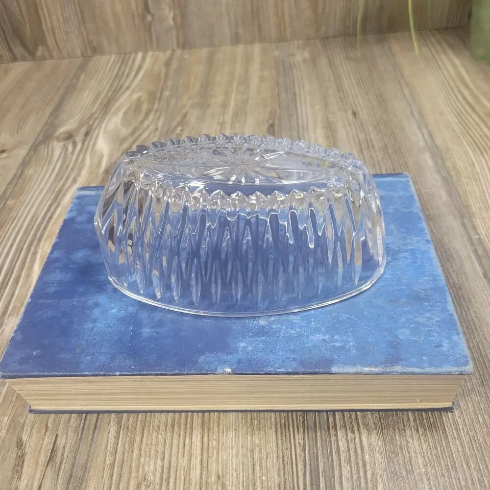 Vintage Princess House Royal Highlights Crystal Spoon Holder Buffet, Silverware